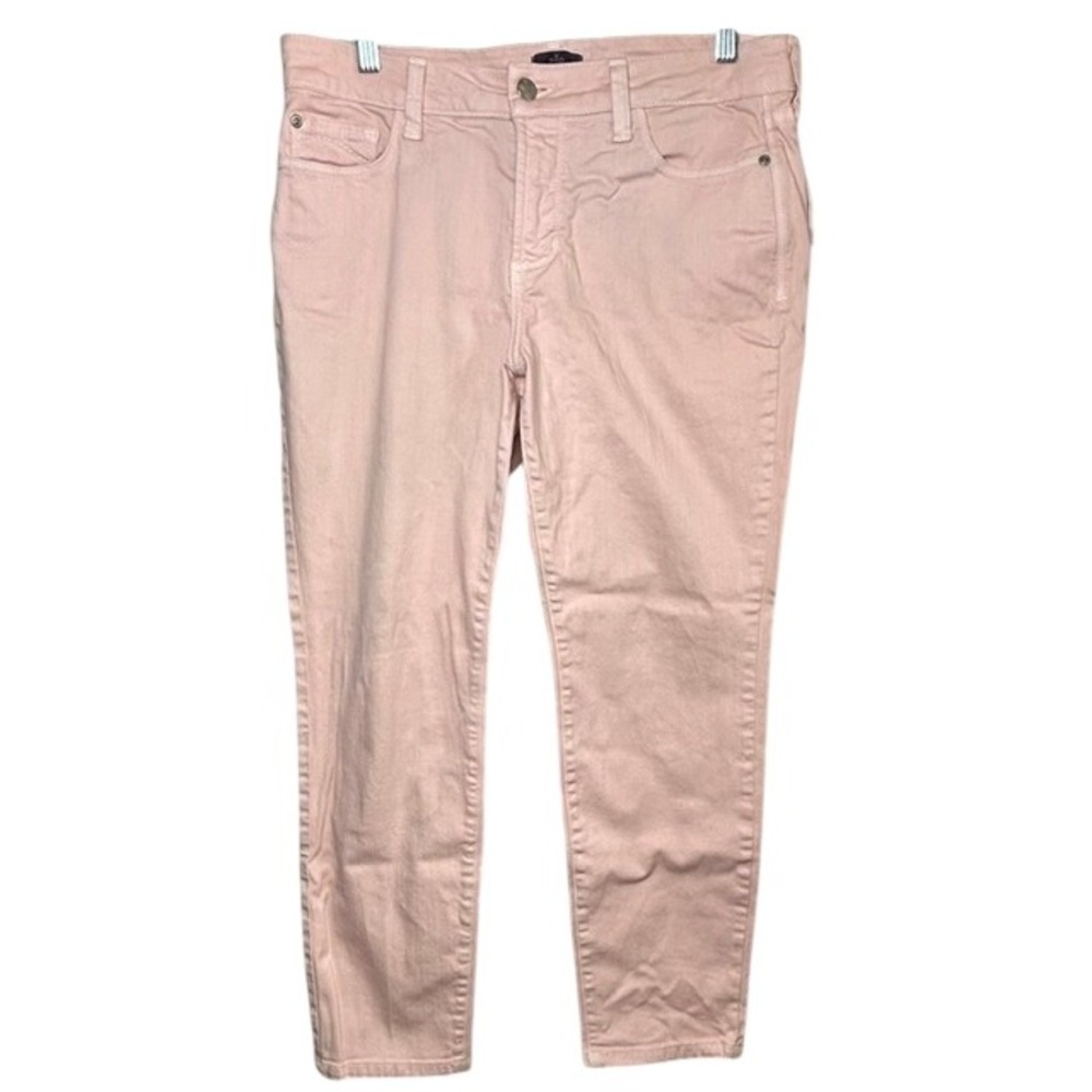 NYDJ Women's Clarissa Ankle Skinny Jeans Light Pink 10P Petite